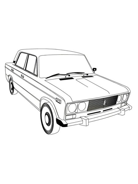 Лада 2107 спереди раскраска