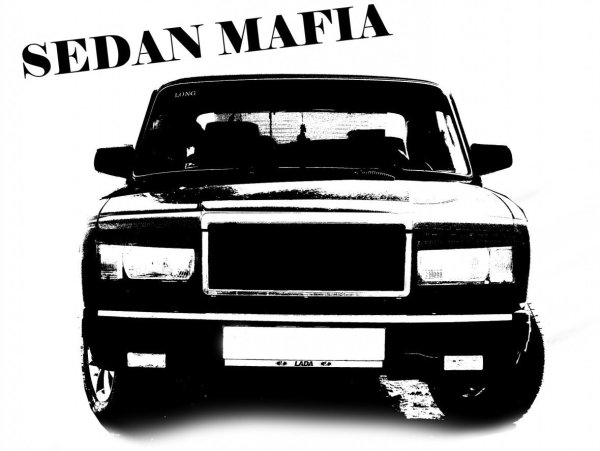 ВАЗ 2107 черно белая