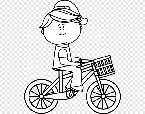 Велосипед раскраска для детей