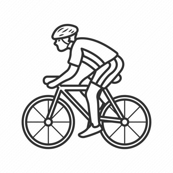 Велосипедист карандашом