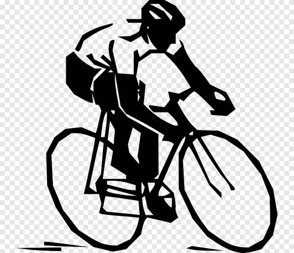 Велосипедист рисунок
