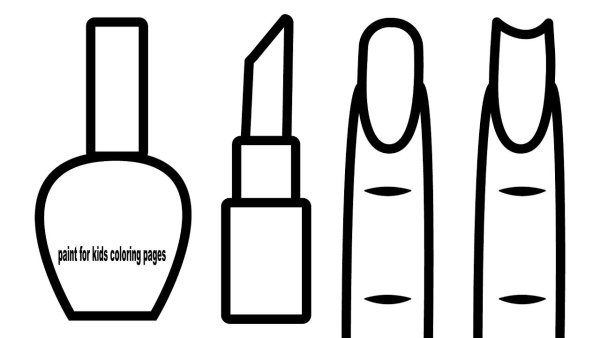 Ногти на белом фоне рисунок без цвета