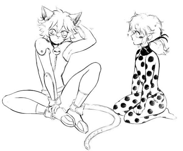 Раскраска леди баг аниме