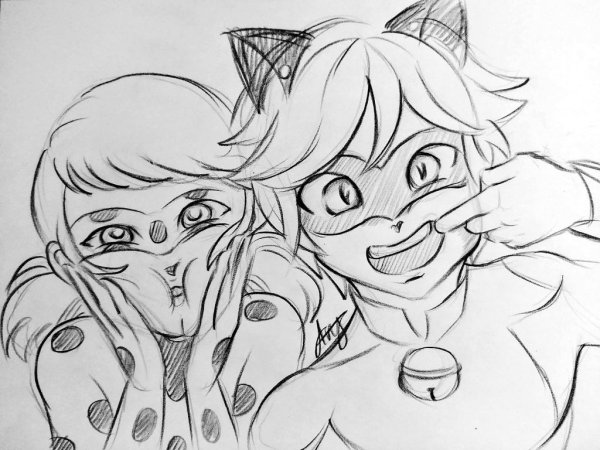 Супер кот для срисовки