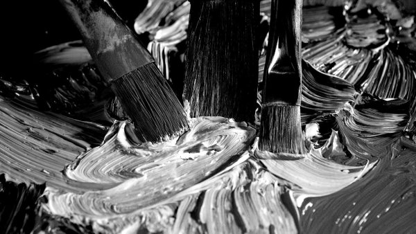 Черно белые краски