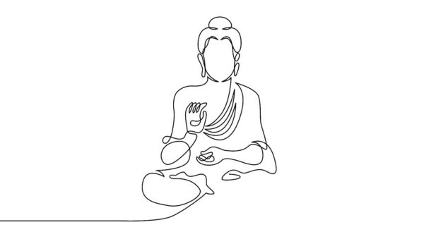 Будда одной линией