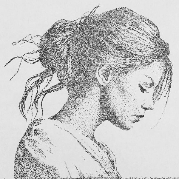 Pointillisme портрет