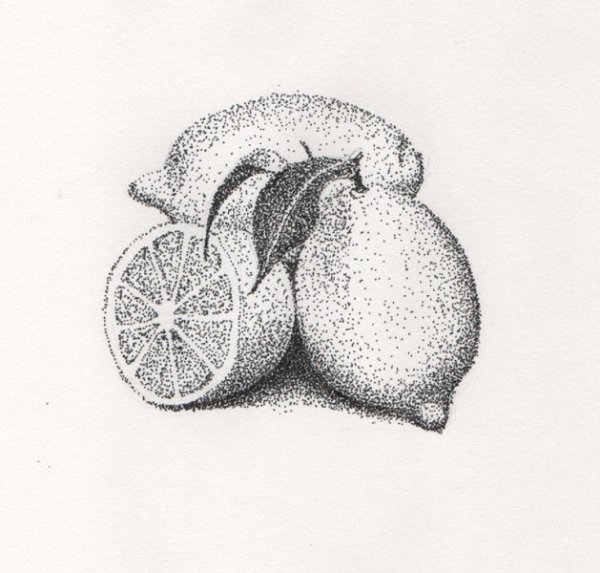 Пуантилизм лимон