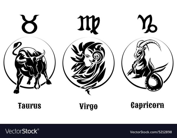Знаки зодиака тату вектор