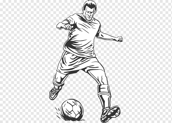 Футболист векторный