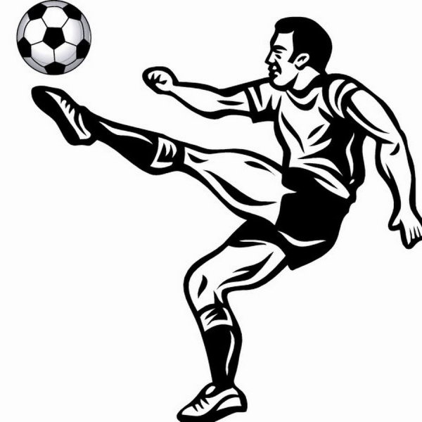 Силуэт футболиста