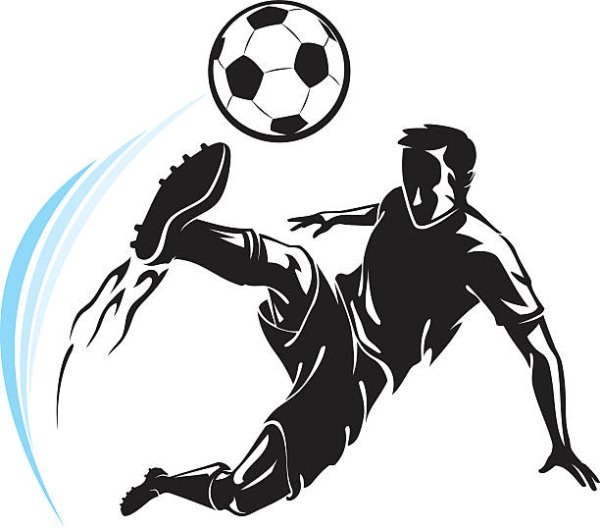 Футболист векторный