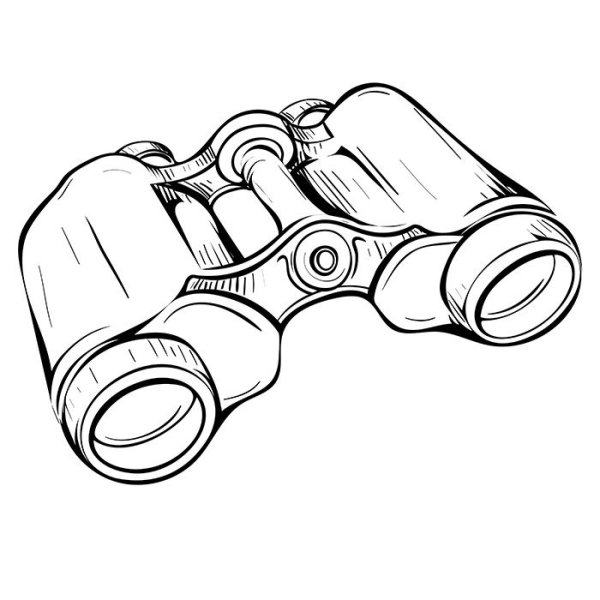 Бинокль раскраска