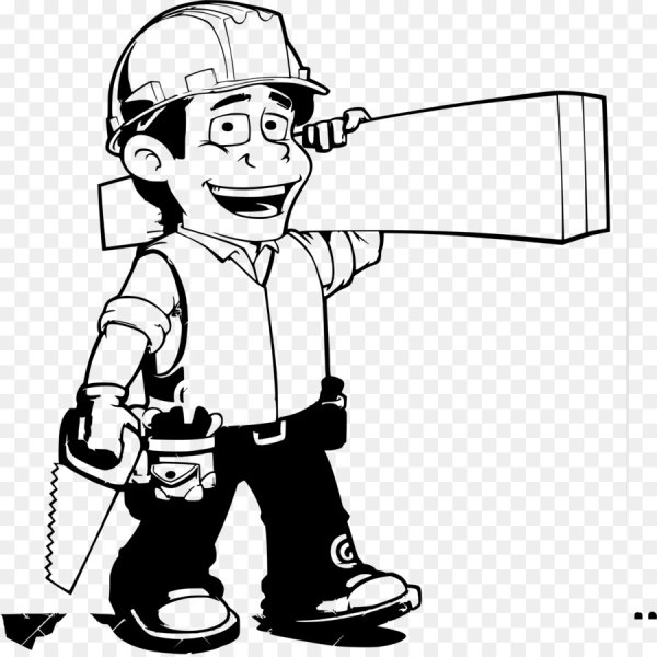 Маляр раскраска для детей