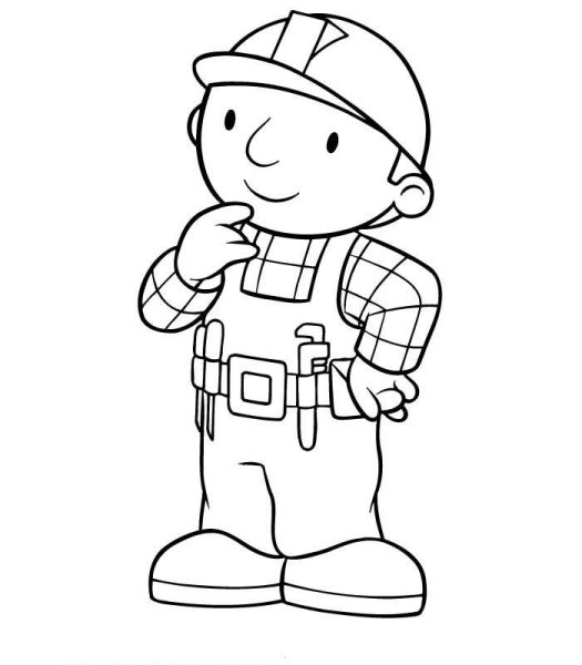 Механик раскраска для детей