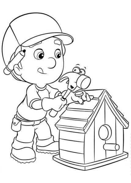 Плотник раскраска для детей