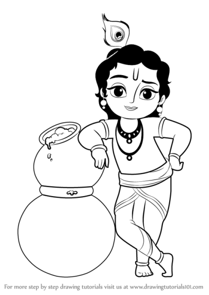 Раскраски Дамодара Кришна