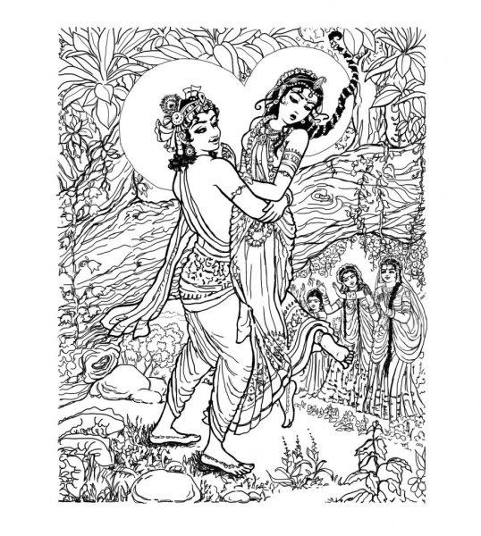 Кришна рисунок фантастический