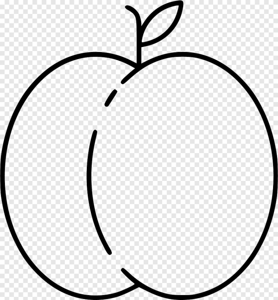 Персик трафарет