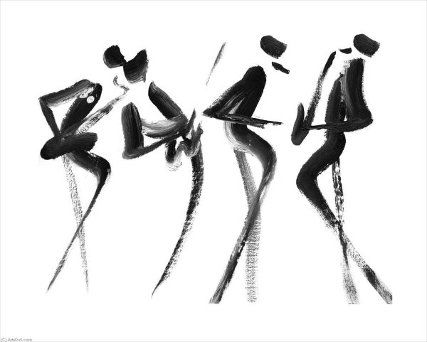 Картины в черно-белом стиле