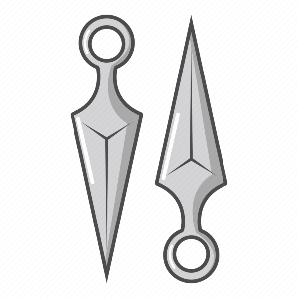 Ножик кунай чертеж