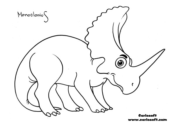 Раскраска динозавр Диплодок