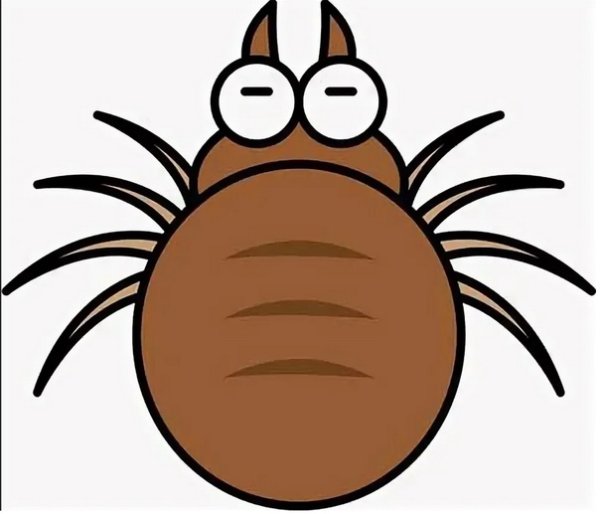 Клещ мультяшный