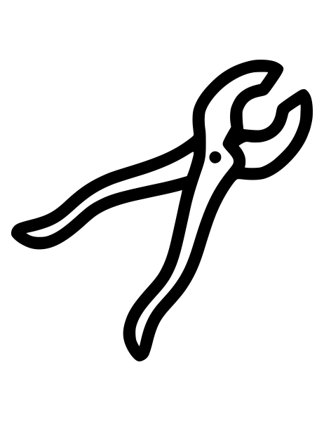 Плоскогубцы раскраска