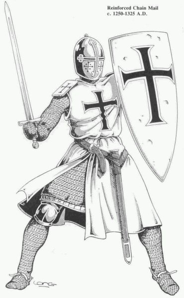 Рисунок рыцаря для срисовки