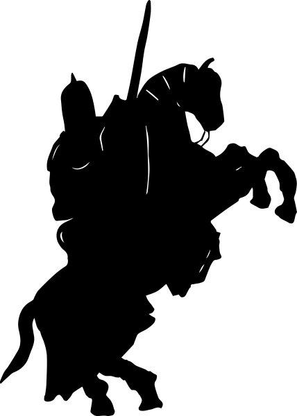 Исторические силуэты рыцарь