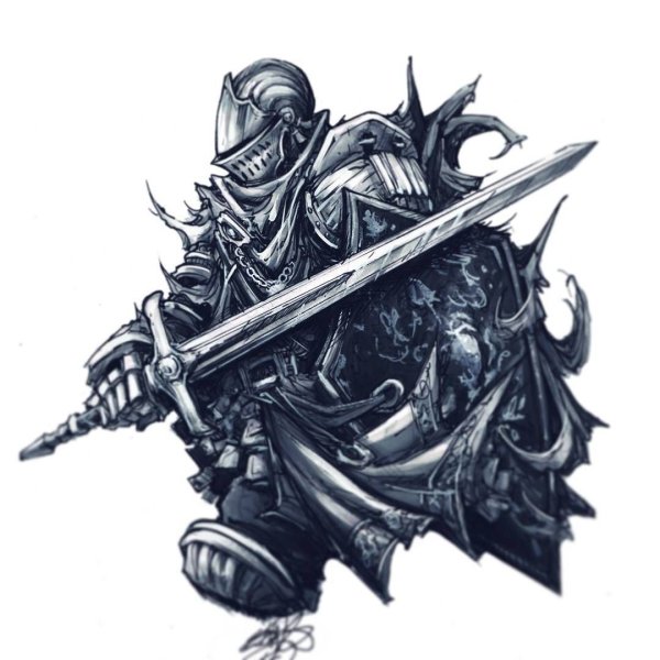 Дарк соулс рыцарь эскиз