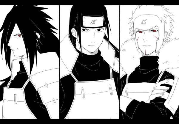 Наруто Хаширама и Тобирама и Мадара