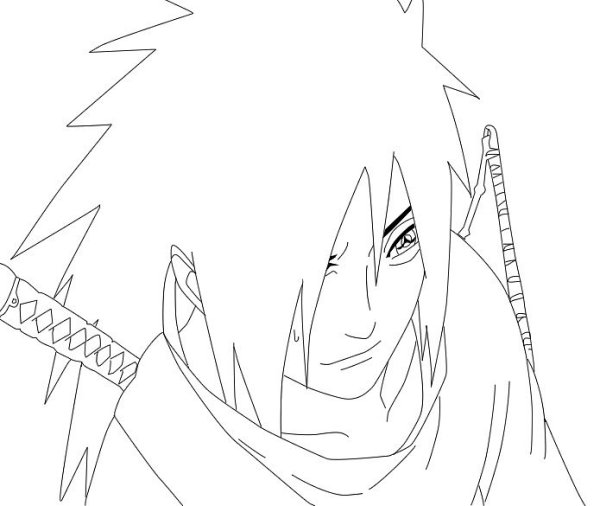Раскраска Мадара Итачи