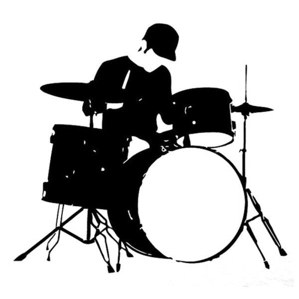 Силуэт барабанщика