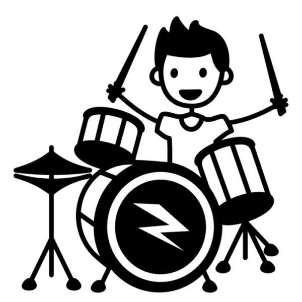 Логотип барабанщика