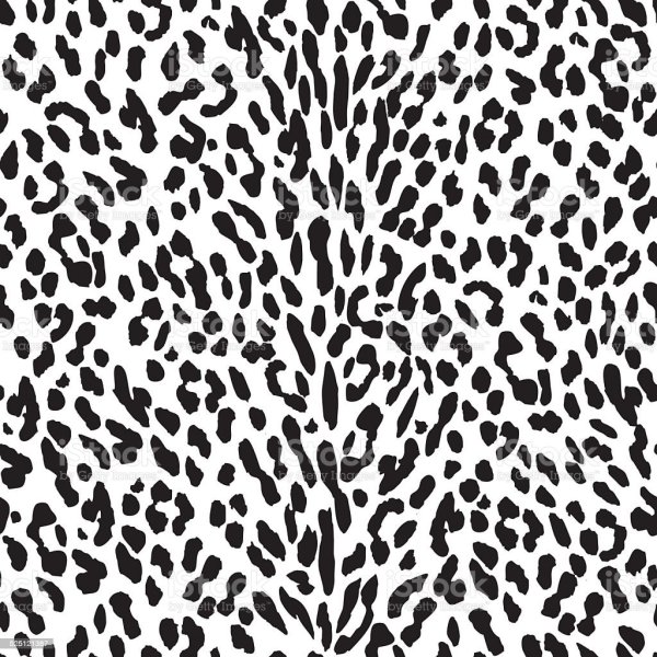 Леопардовый узор черно белый