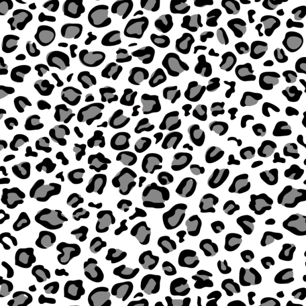 Леопардовый принт на белом фоне