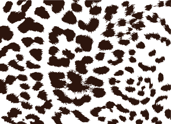 Леопард черно белый