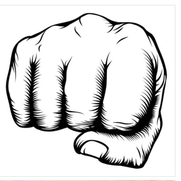 Два кулака вектор