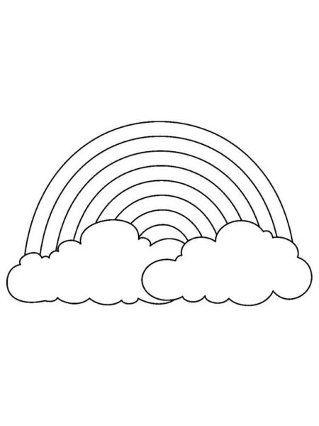 Радуга трафарет