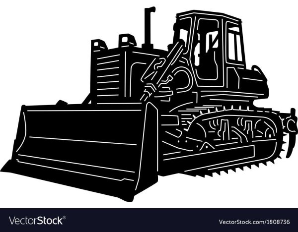 Черный бульдозер