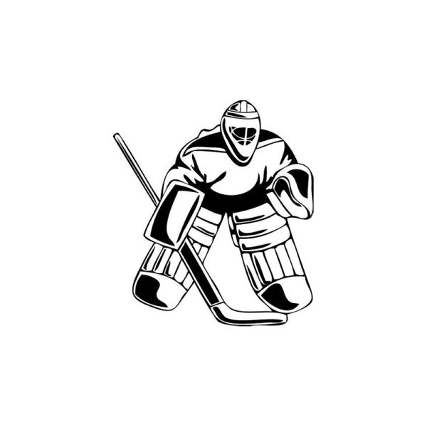 Хоккейный вратарь вектор