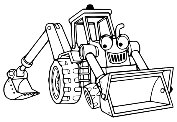 Трактор разукрашка