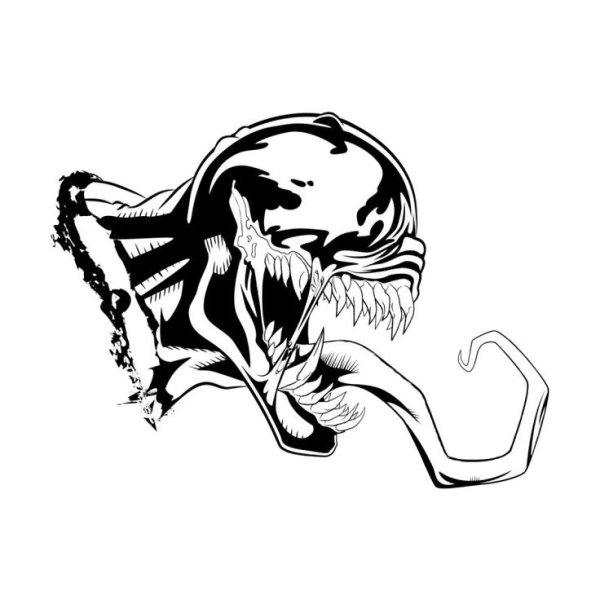 Веном тату эскиз Минимализм