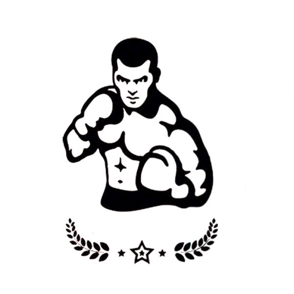 Силуэт боксера