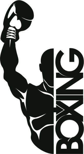 Силуэт боксера