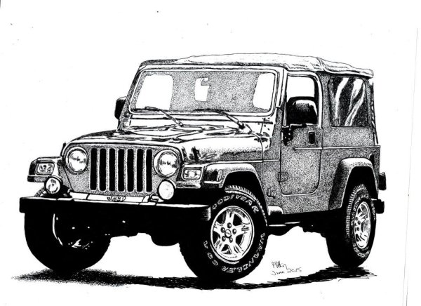 Jeep Wrangler Sketch