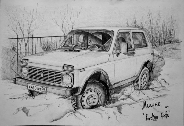 Раскраска ВАЗ 2121 Нива