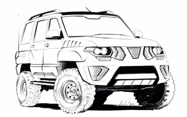 Разукрашка УАЗ Патриот