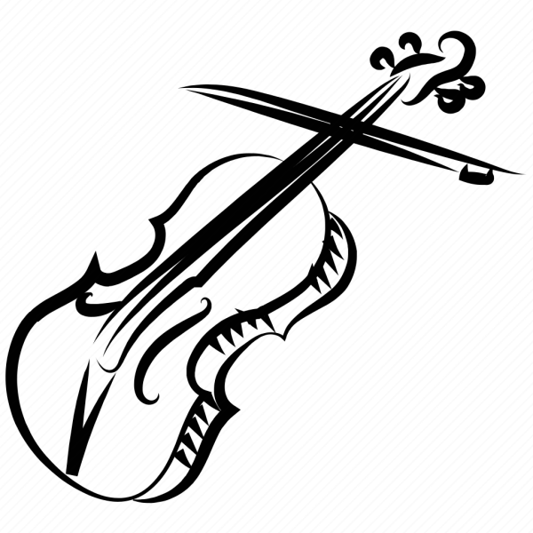 Скрипка раскраска